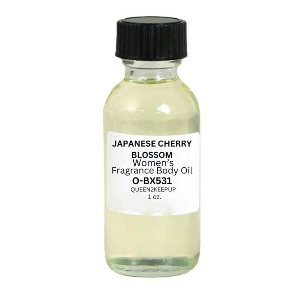 Japanese Cherry Blossom Women's Body Oil Soft Floral and Uplifting Scent 1 oz